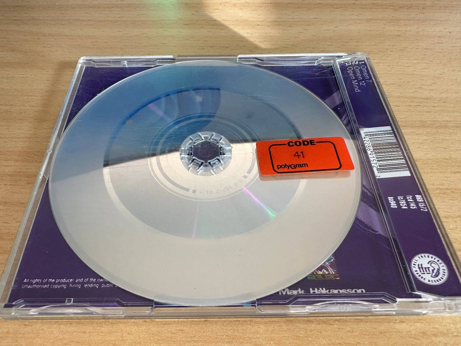 CDs: Orbital – Omen - Single CD – Gebraucht aus Rikon im Tösstal von Alpenmutz 1