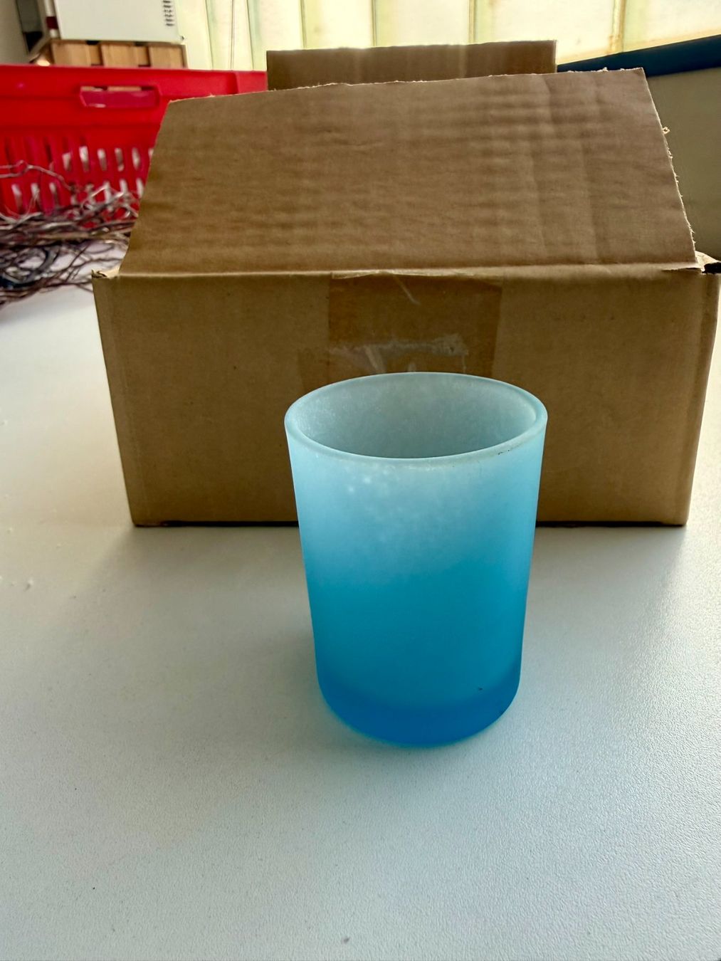Verres: Teelichter Gläsli blau NEU – Neuf avec emballage d'origine à Rossrüti par Workoholic63