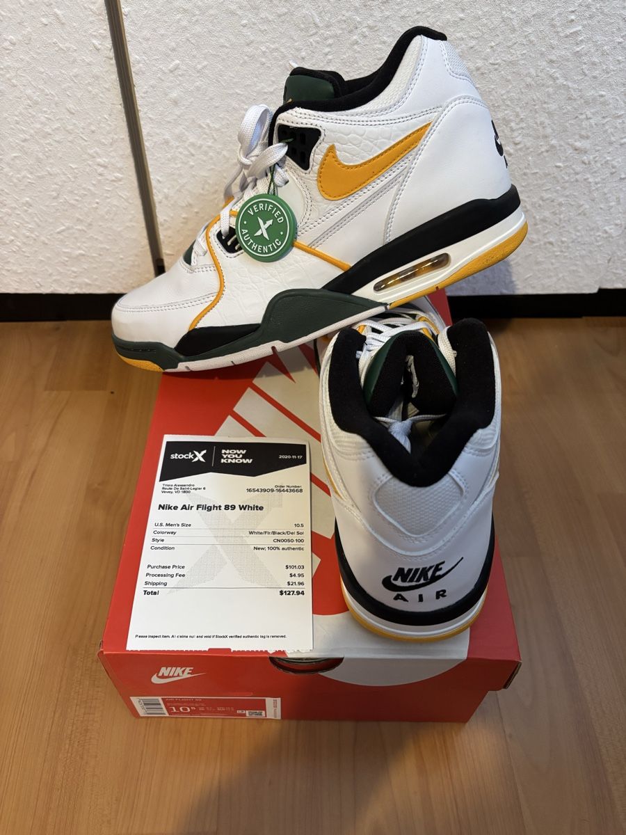 Nike Scarpe da uomo: Nike Air Flight 89, size US 10.5, New – Nuovo e nell'imballaggio originale da Vevey venduto da LUB04 4