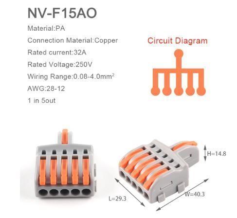 Componenti elettronici: Connecteur rapide à sortie multiple 30pc Schneller Verbinder – Nuovo e nell'imballaggio originale da Delémont venduto da abonprix 4