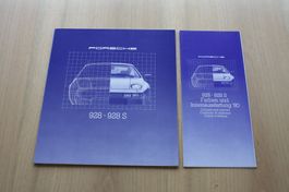 Porsche 928 & 928 S Prospekt mit Farben Modelljahr 1980