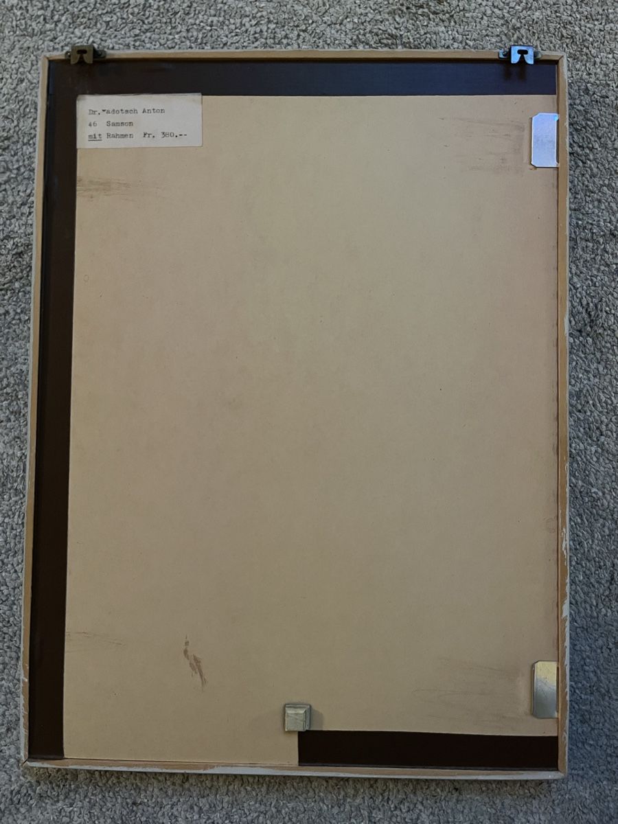 Grafica & Litografie: Samson von Otto Wyss 1987 – Usato da Faulensee venduto da Cinclus 4