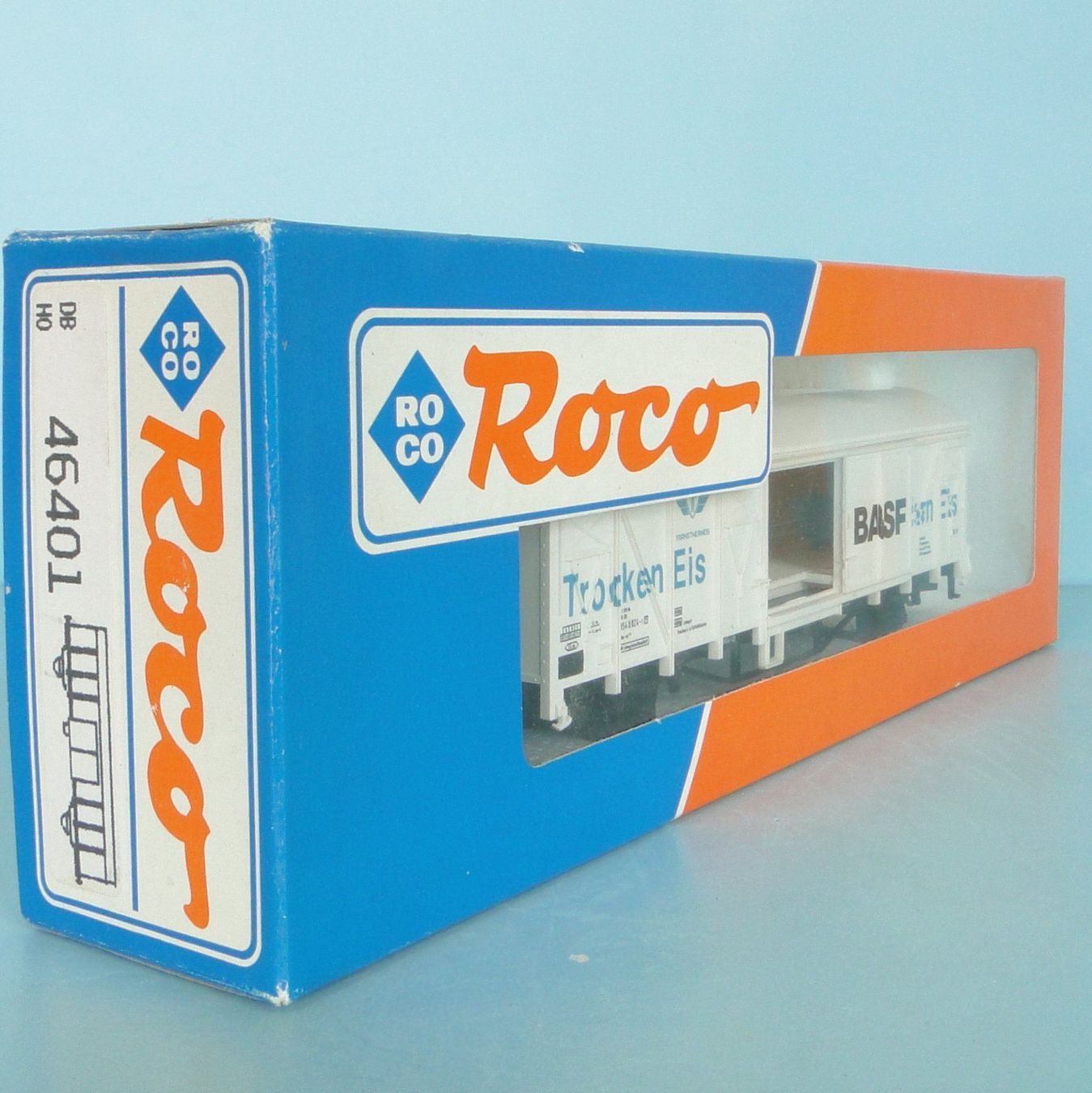 Roco Modellini di ferrovie: Roco 46401 H0 Kühlwagen BASF – Usato da Bülach venduto da cann11 1