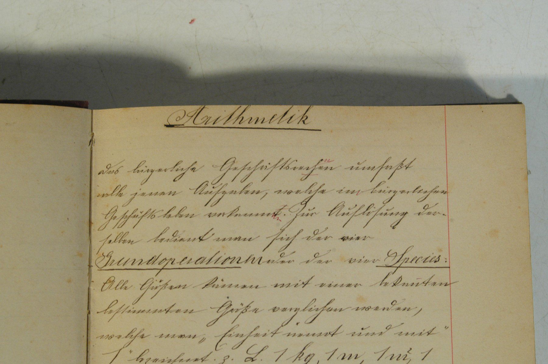 Libri: Antikes Rechenbuch/Geometrie/Schulbuch Handschrift – Usato da Herisau venduto da Wisen 1