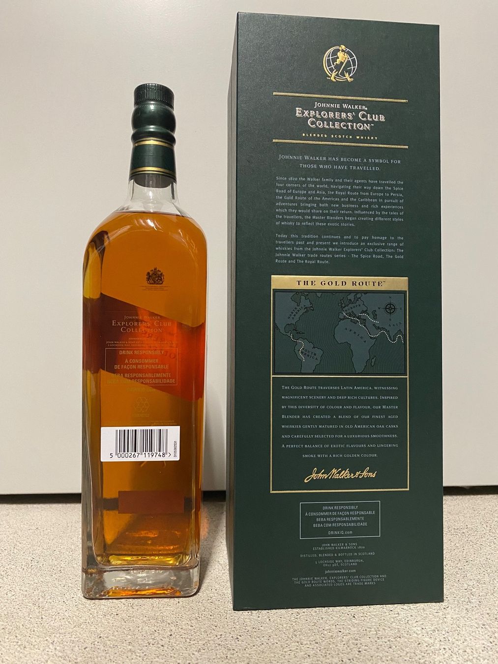 Johnnie Walker Bevande alcoliche: Johnnie Walker The Gold Route 1 liter – Nuovo e nell'imballaggio originale da Mönchaltorf venduto da Drammer 1