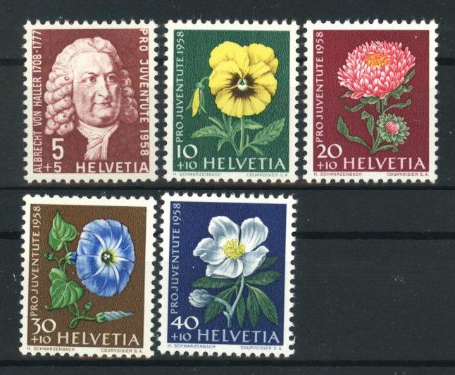 Tutti i francobolli: 1958, Pro Juventute ** – Usato da Willisau venduto da Vollstempel