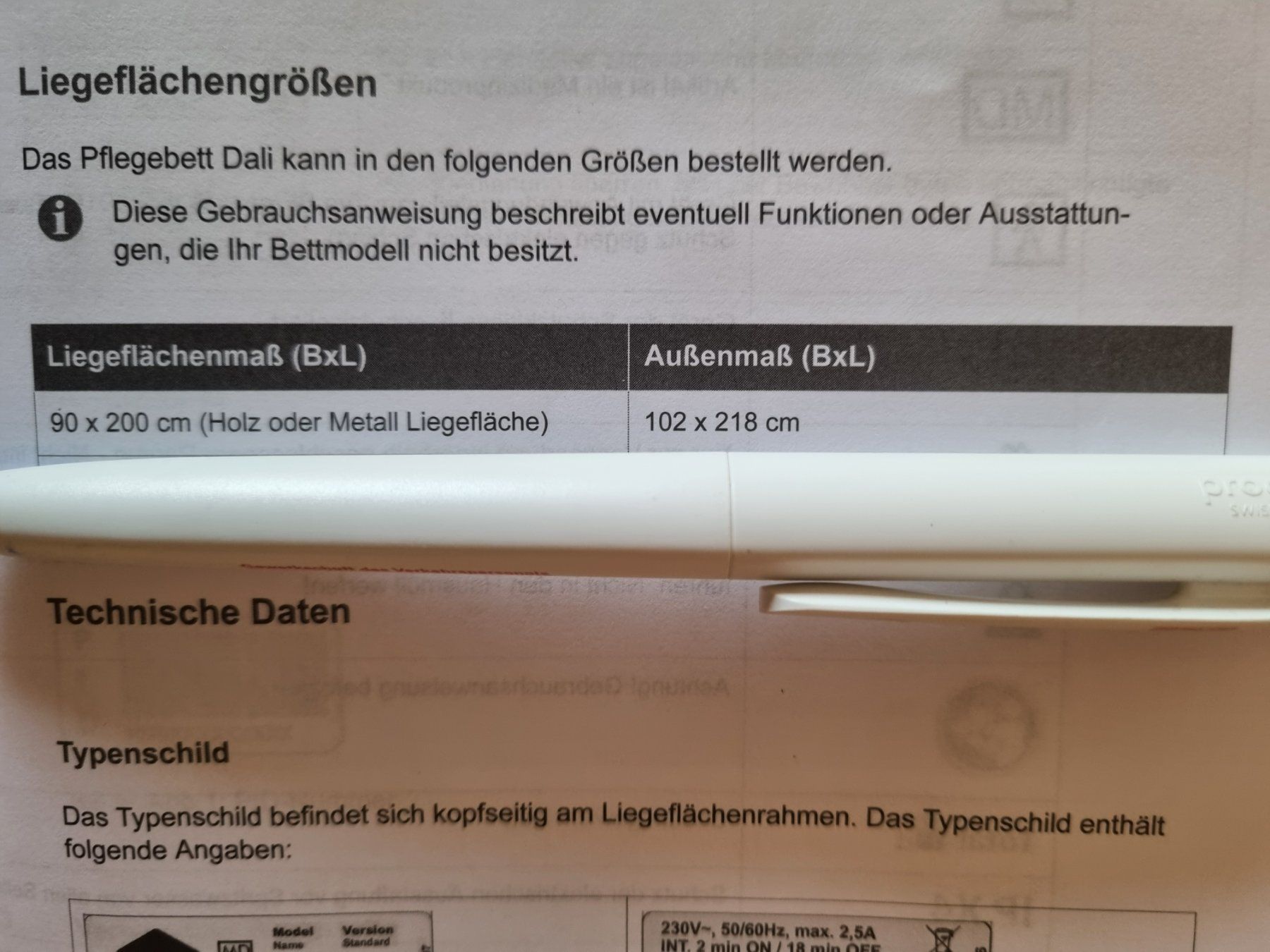 Attrezzature mediche: Pflegebett – Usato da Rheinklingen venduto da Weinberg14 3