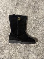 Armani Jeans Black Suede Winter Boots size 37