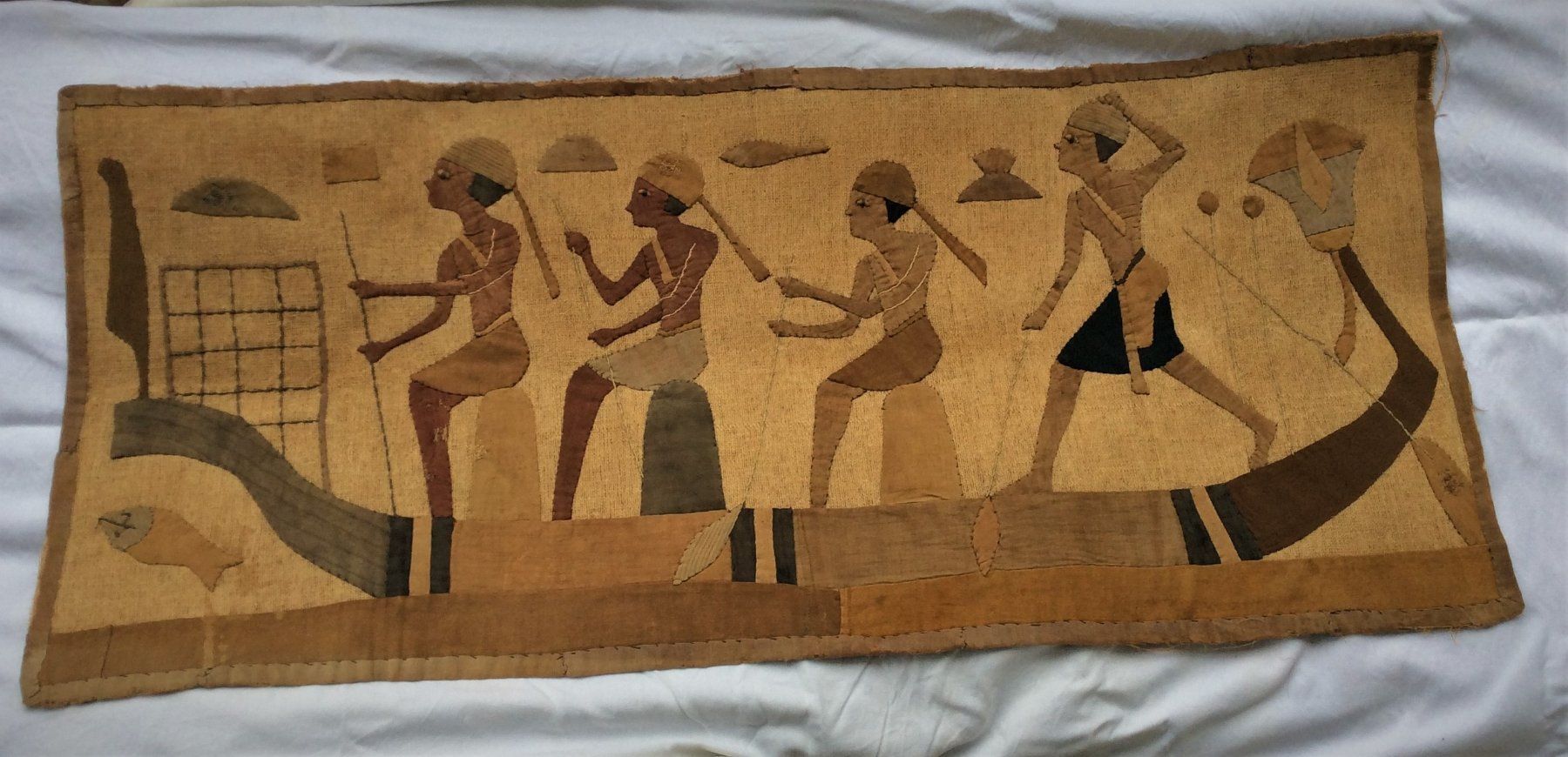 Tableaux: Appliqué de tissus - Egypte – D'occasion à Genève par edelweiss1900