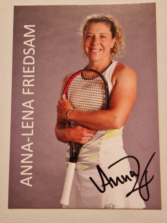 Autografi: Anna Lena Friedsam - Tennnis - handsigniert – Usato da Menziken venduto da Autogramme