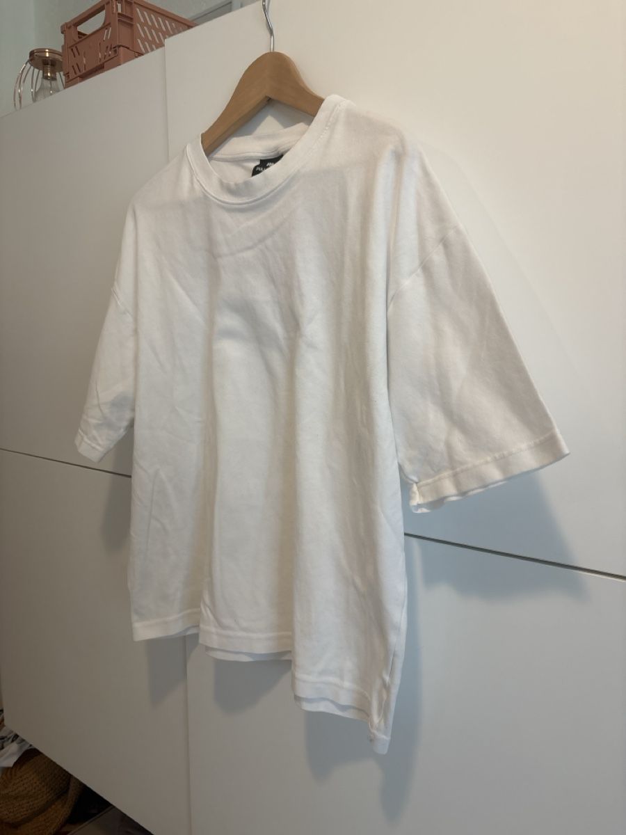 Pull&Bear T-shirt: T-shirt Pull&Bear blanc coupe oversize taille L – Nuovo (secondo la descrizione) da Pully venduto da kaba07 2