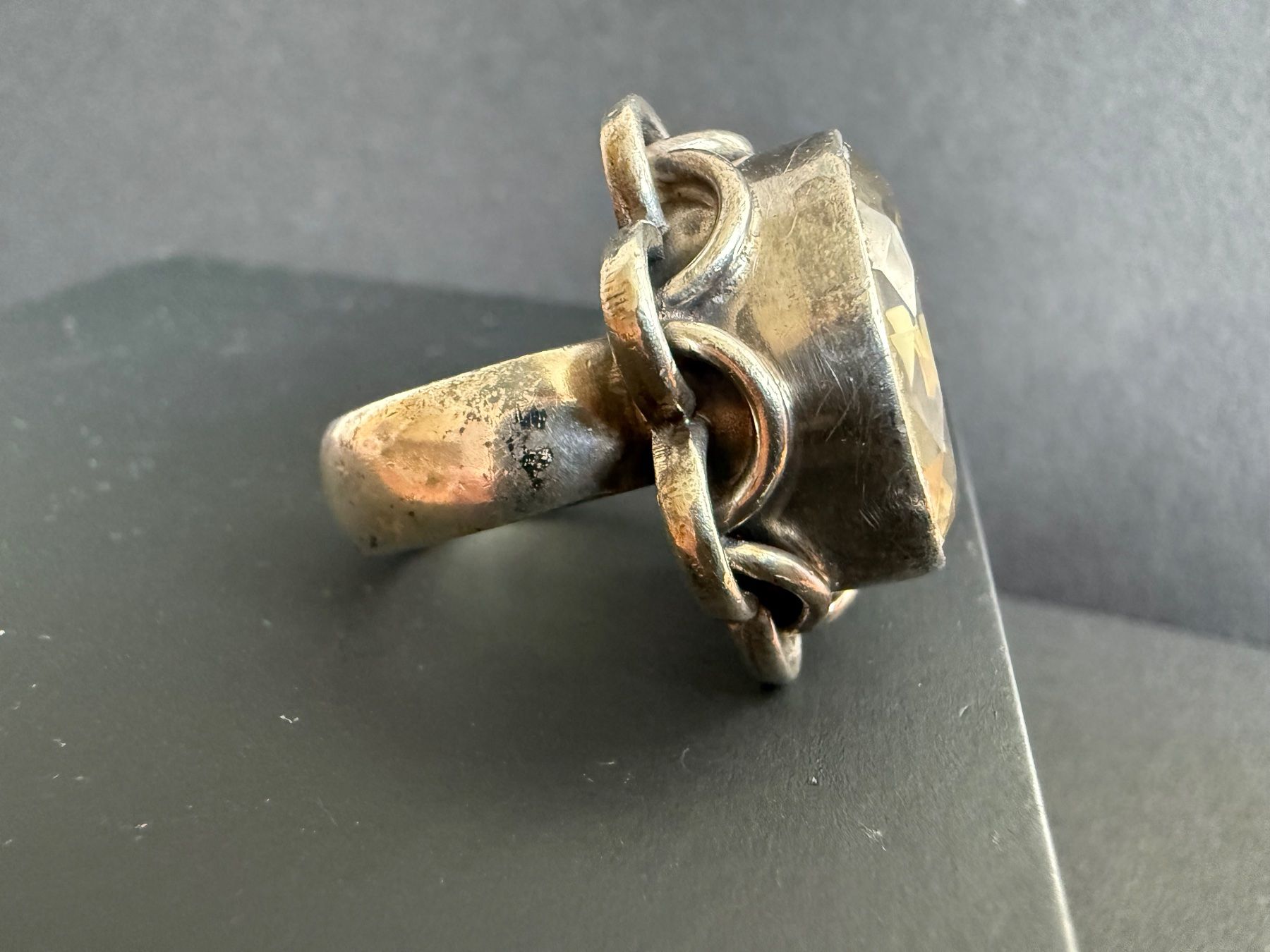 Anelli: Massiver Silber Ring mit Citrin 925 – Usato da Spiegel b. Bern venduto da Rogger72 2