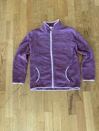 Winter-Fleecejacke, Lila Melange, Gr. 152/158, Top Zustand