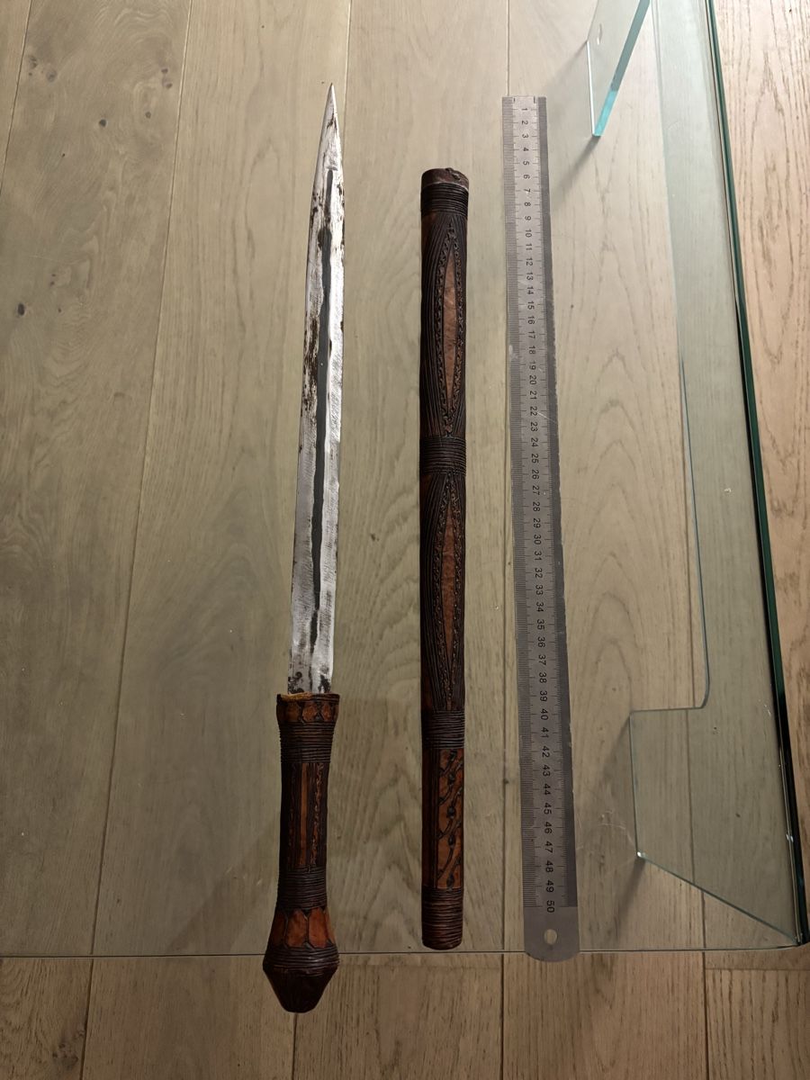 Besteck: Couteau Africain dans étui en cuir – Gebraucht aus Estavayer-le-Lac von bde_mc5x 1