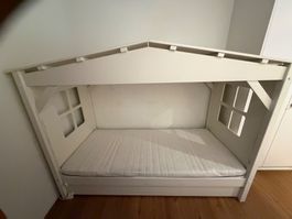 Kinderbett Haus inkl. Matratze