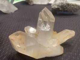 Bergkristall mit Limonit, ca. 13cm, Mathon, Schweiz