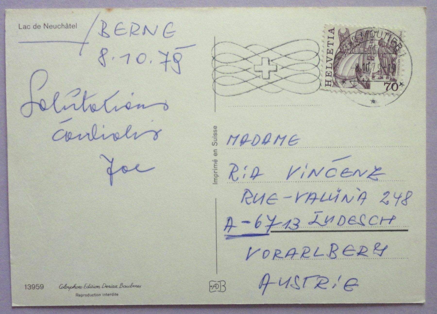 Cartes postales: Lac de Neuchâtel – Défectueux à Fétigny par Billy2miny 1