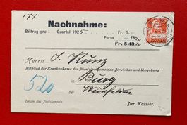 NACHNAHME ANDWIL THURGAU KK BIRWINKEN BURG WEINFELDEN 1925