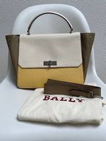 Bally Leder Handtasche Umhänge Tasche neuwertig