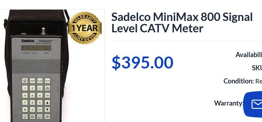 Misurare: Sadelco MiniMax 800 Signal Level CATV Meter – Usato da Collonges venduto da arashee 3
