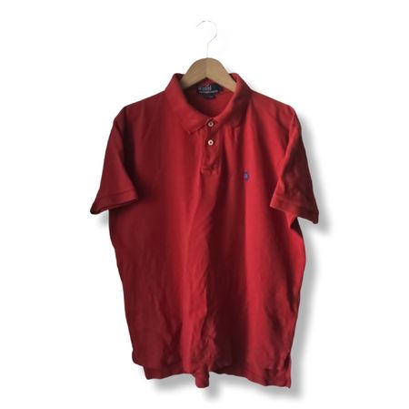 Polo Ralph Lauren Rouge Taille M made in USA