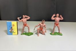 3 seltene Vintage Tarzan Figuren 70er Ja