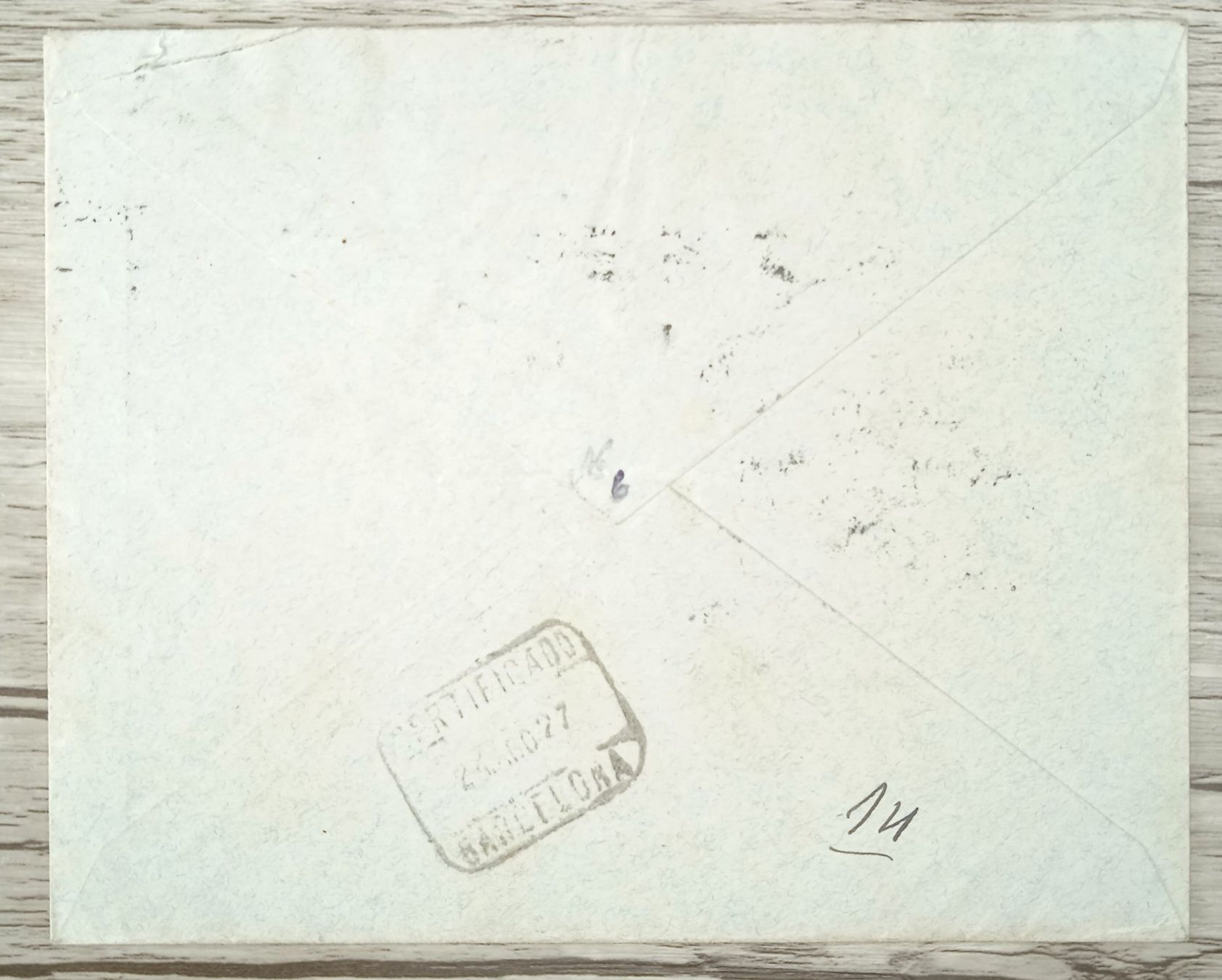 Tutti i francobolli: TR90 Enveloppe + Timbre Suisse 1927 – Usato da Cousset venduto da Patrick_Collections 1