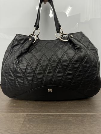 Navyboot Handtasche in schwarz aus echtem Leder