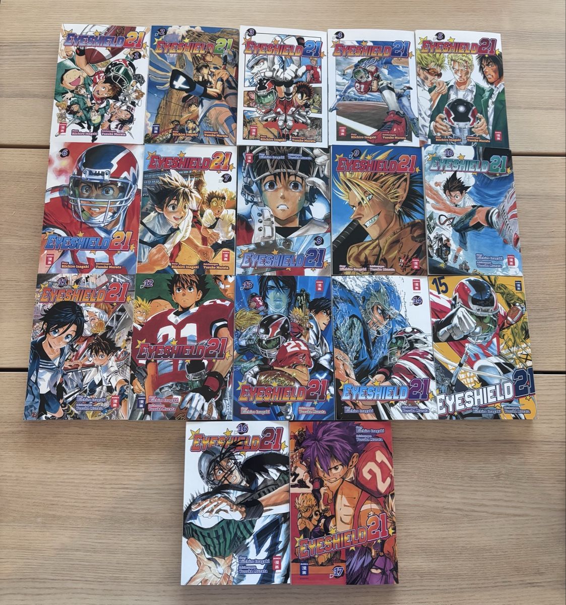 Fumetti: Eyeshield 21 Band 1-17 Manga – Usato da Schänis venduto da davisbrck