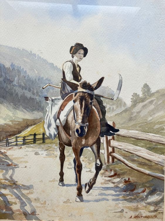 Aquarell von A. Walthard, 1950 | Kaufen auf Ricardo