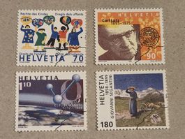 Schweiz 1999 – ZNr. 979–982 – Sondermarken – ET