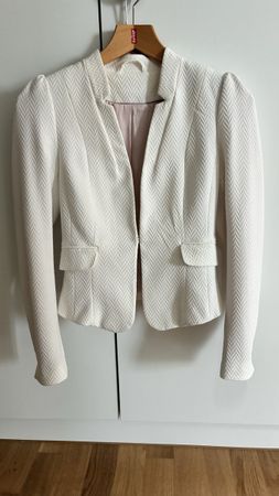 Kurzer Vintage Blazer mit Puffärmel Gr 36