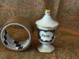 Pot à pharmacie "Opium" vintage Limoges