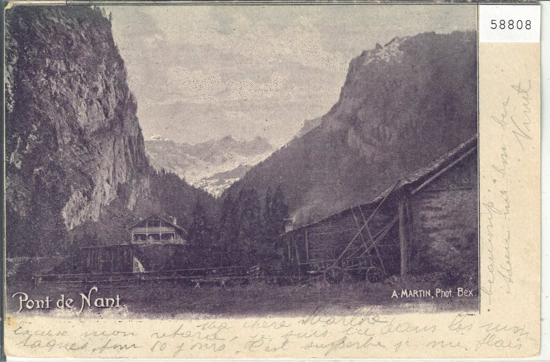 Cartoline postali: Bex - Pont de Nant – Usato da Ettingen venduto da Kartenplanet