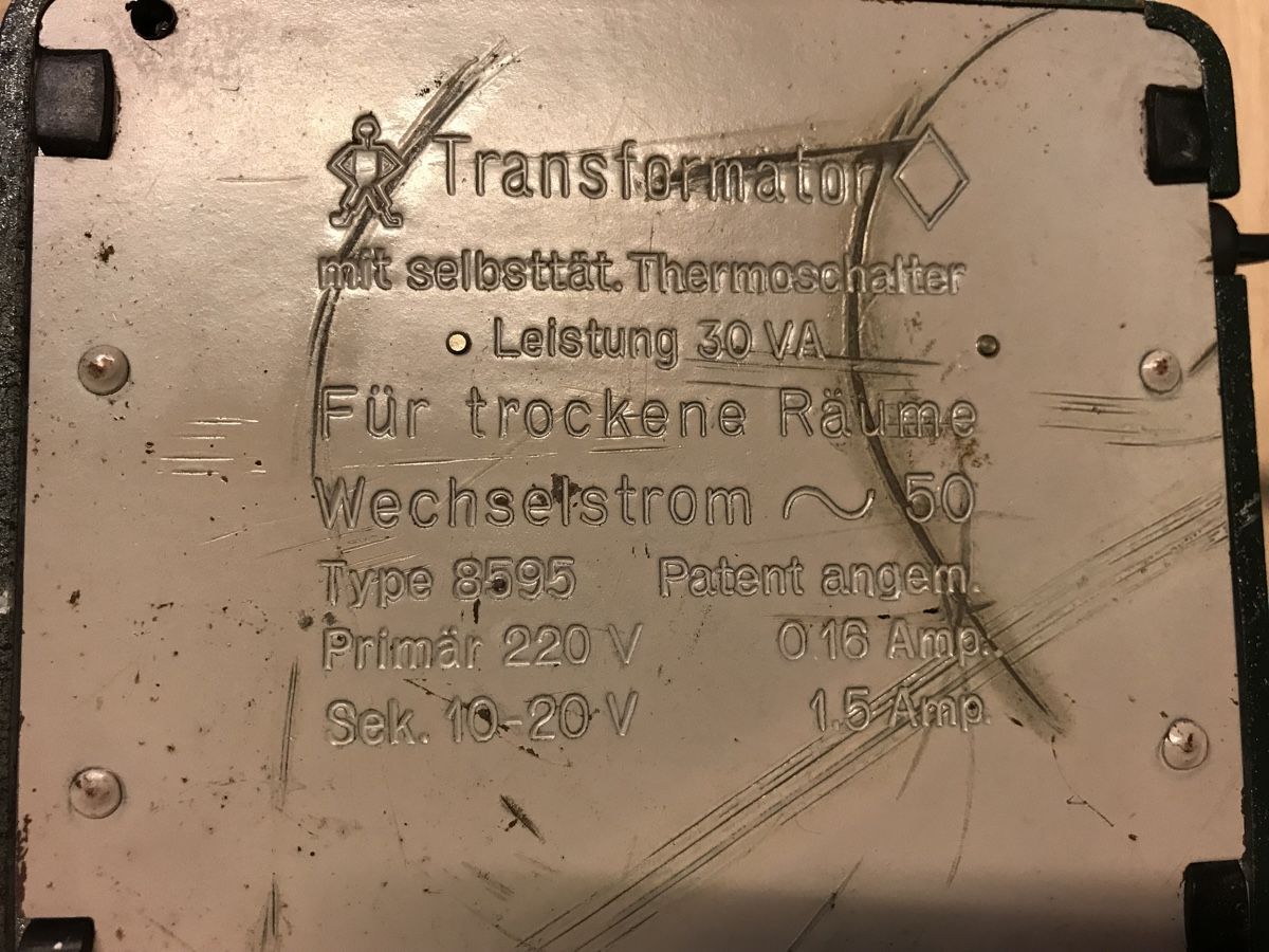 Buco Modellini di ferrovie: Transformator Buco – Usato da Zürich venduto da Kiron 2