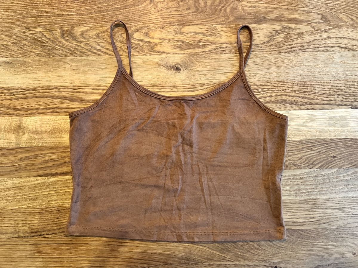 Top: Crop Top Braun Suede L – Usato da Zürich venduto da len_2rmp