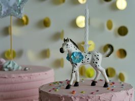 Geburtstagskerze SCHLEICH Fohlen
