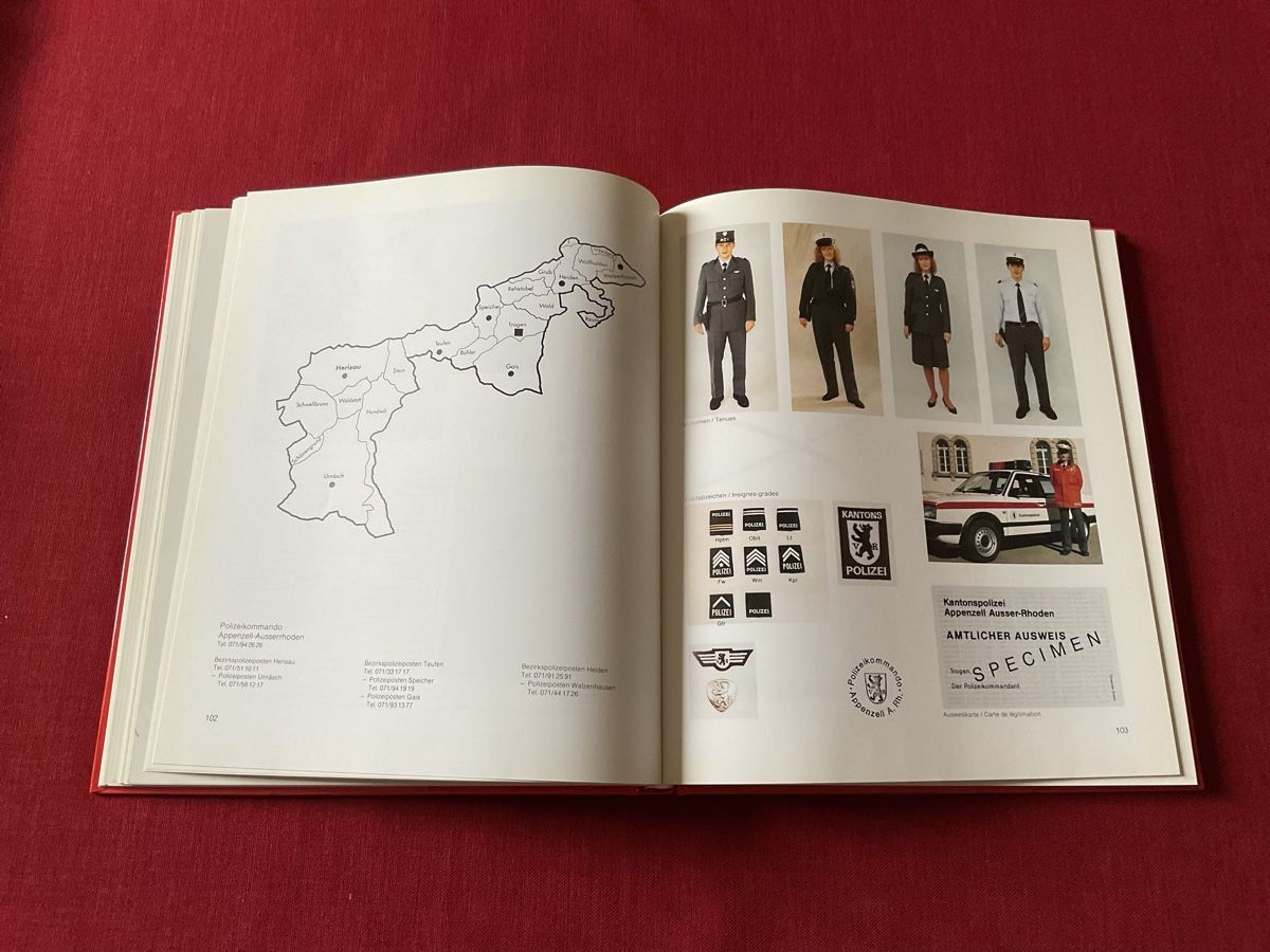 Libri: Buch Kantonale Polizei Schweizer-Geschichte und Uniformen CH – Usato da Lugano venduto da Persepolis 4