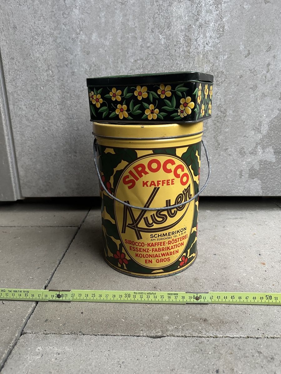 Tutte le decorazioni: Blechdose Sirocco Kaffee und eine Dose mit Blumenmuster – Usato da Windisch venduto da nin_rtk7 1