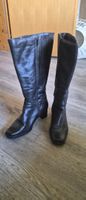 Damen Stiefel schwarz Leder Grösse 40 wenig getragen