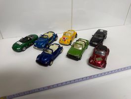 Konvolut VW Käfer Cabrio Jaguar J. Bond Mercedes E-Klasse
