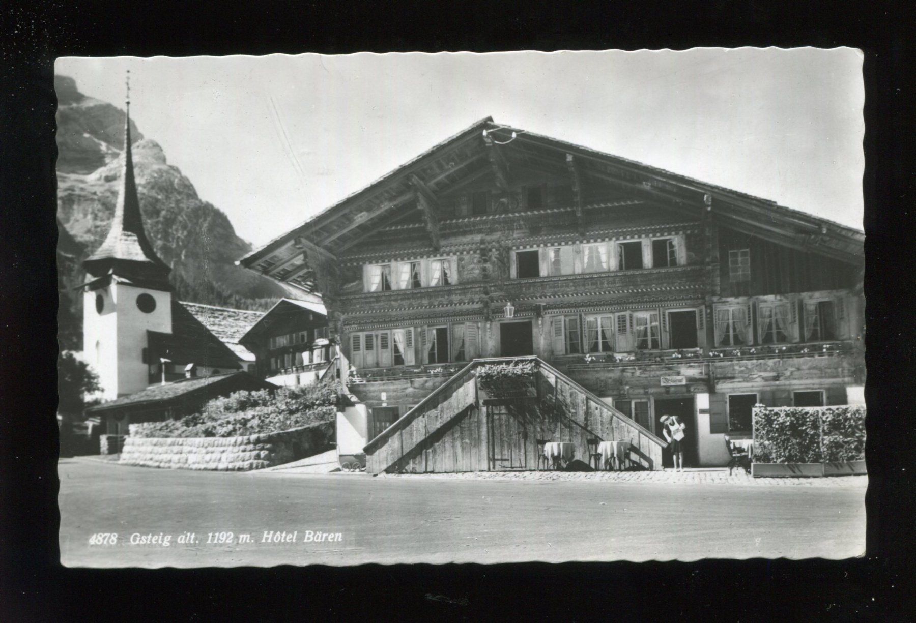 Cartoline postali: Gsteig, Hotel Bären, Gstaad – Usato da Aarau venduto da Elmaar41