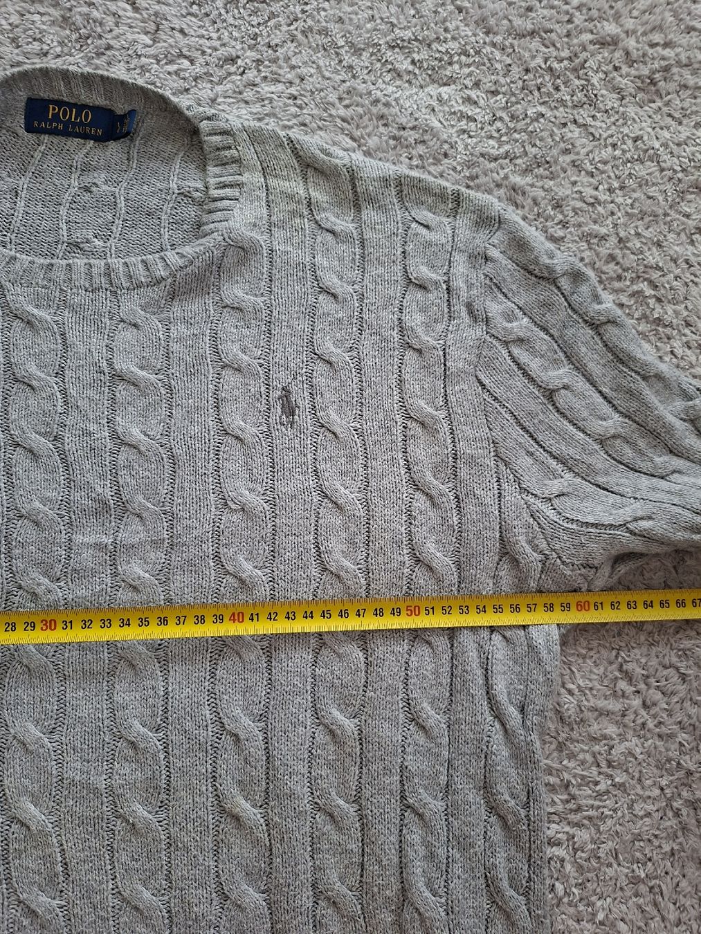 Ralph Lauren Maglioni & Felpe: Pull Polo Ralph Lauren gris maille torsadée L – Usato da Renens VD venduto da ser_j2fn 7