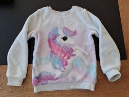 H&M Einhornpullover mit Pailletten 122/128 gebraucht