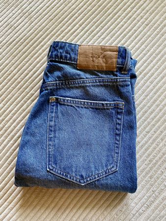 H&M High Waist Skinny Jeans Hosen Denim Blau Ankle Gr. 34