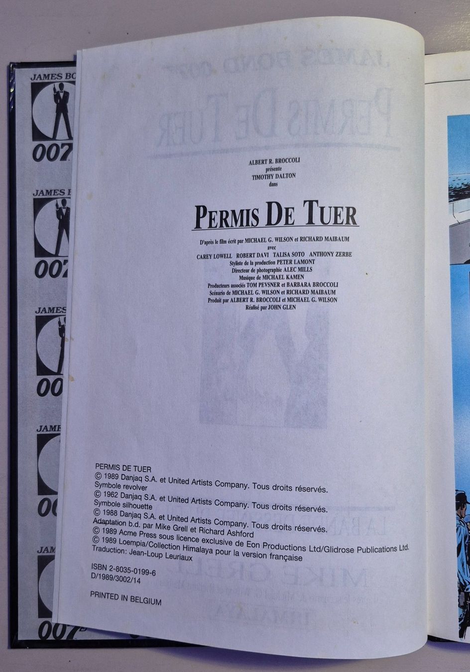 Comics: James Bond 007 - Permis de tuer - BD EO TBE – Gebraucht aus Grand-Lancy von loi_599y 2