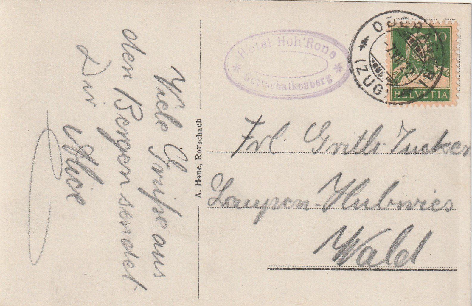 Cartoline postali: Gottschalkenberg Hotel Kurhaus – Usato da Rorschacherberg venduto da fratovi2 1