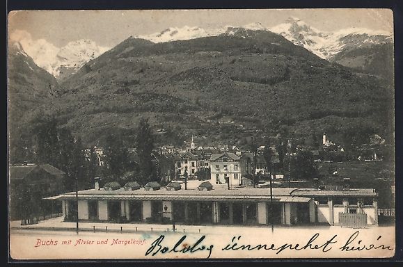 Ansichtskarten: Buchs / St. Gallen, Bahnhof mit Blick zu – Gebraucht aus Berlin von bartko-reher