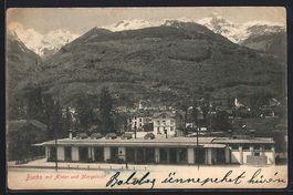 Buchs / St. Gallen, Bahnhof mit Blick zu