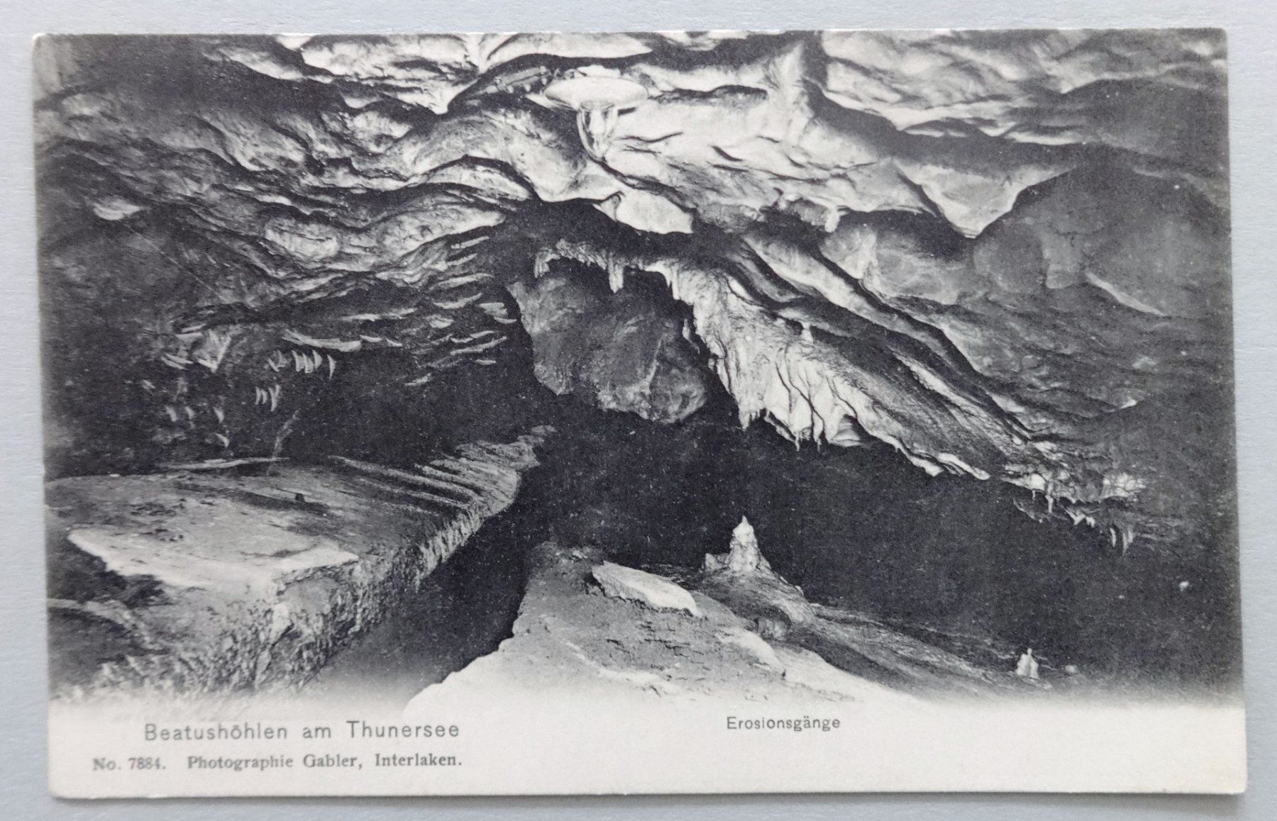 Ansichtskarten: Beatushöhlen am Thunersee - Erosionsgänge – Gebraucht aus Fétigny von Billy2miny